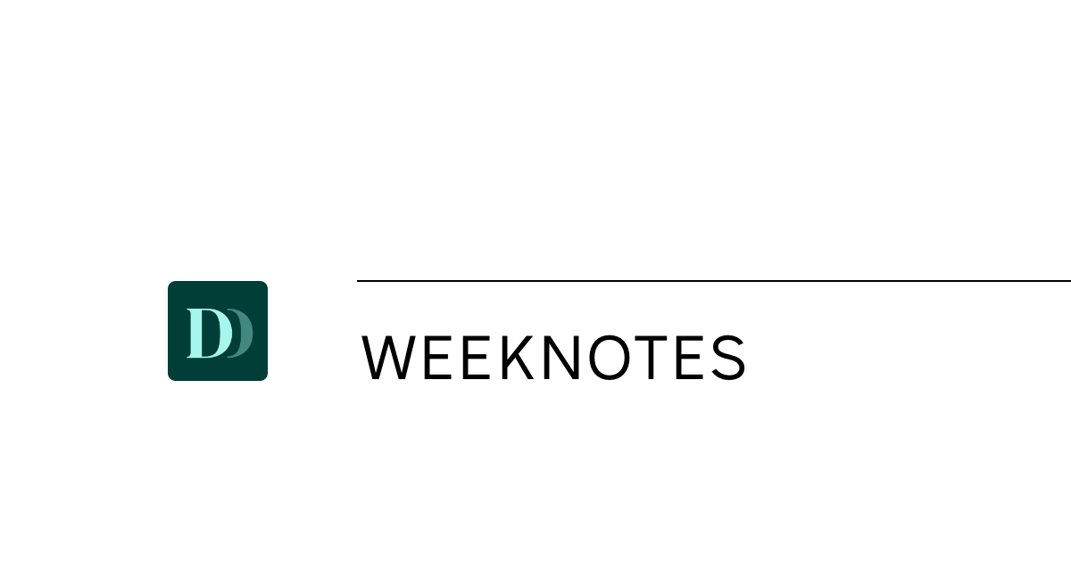 Weeknotes 2026 W35: More rain